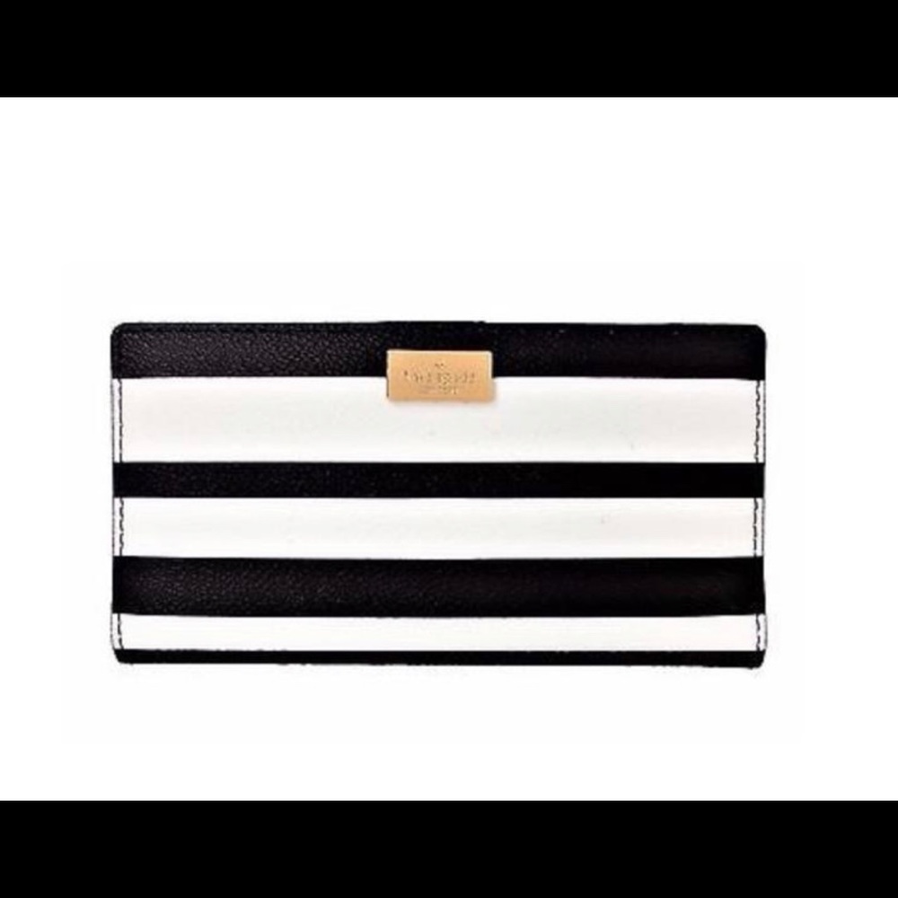 Kate Spade Black & White Stacy Arbour Hill Wallet